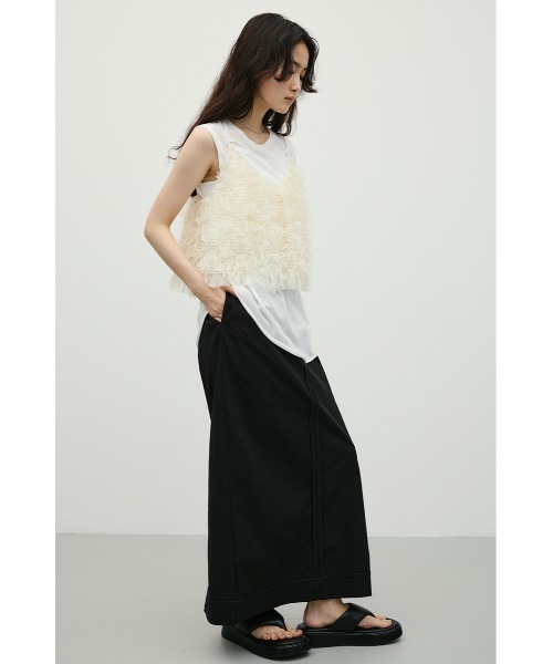 STYLEMIXER(スタイルミキサー)の「アウトシームアイラインスカート(スカート・レディース・ブラック/ライトブラウン・SMALL/MEDIUM)」の15枚目の写真