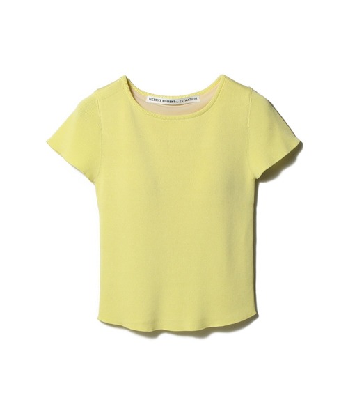 NICENICE MOMENT(ナイスナイスモーメント)の「NICENICE MOMENT / Cap Sleeve TEE《ESTNATION EXCLUSIVE》(Tシャツ/カットソー・レディース・オフホワイト/イエロー/ネイビー・FREE)」の9枚目の写真