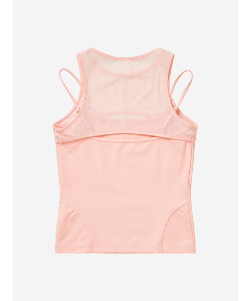 LORDLOAR(ロードロアル)の「メッシュカットアウトノースリーブTシャツ PINK(Tシャツ/カットソー・レディース・その他・SMALL/MEDIUM)」の2枚目の写真