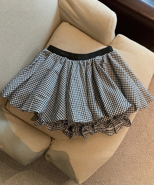 IRADOWL(アイラドール)の「バルーンミニスカート(スカート・レディース・マルチ/ブラック/ホワイト・SMALL/LARGE/MEDIUM)」の11枚目の写真