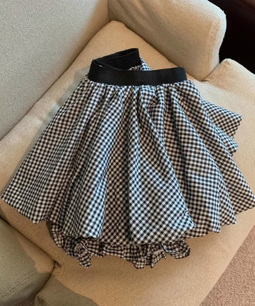 IRADOWL(アイラドール)の「バルーンミニスカート(スカート・レディース・マルチ/ブラック/ホワイト・SMALL/LARGE/MEDIUM)」の12枚目の写真