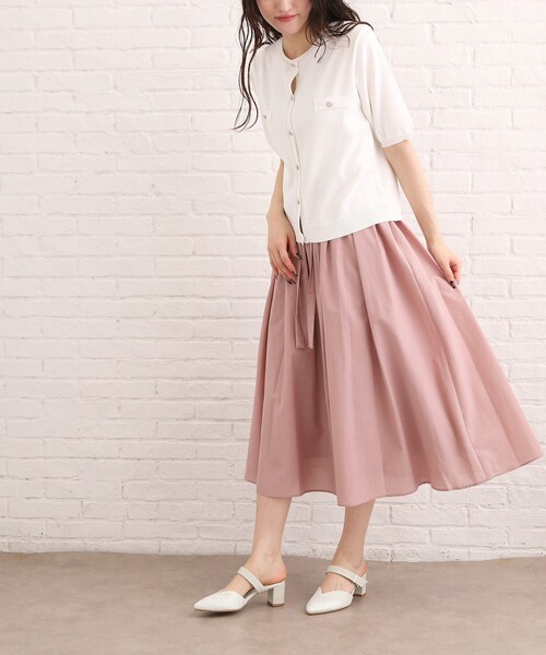 ESPERANZA(エスペランサ)の「シャイニーミュールパンプス(パンプス・レディース・ホワイト/ブラック・M/LL/S/L)」の5枚目の写真