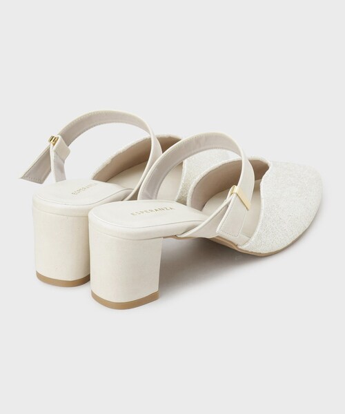 ESPERANZA(エスペランサ)の「シャイニーミュールパンプス(パンプス・レディース・ホワイト/ブラック・M/LL/S/L)」の13枚目の写真