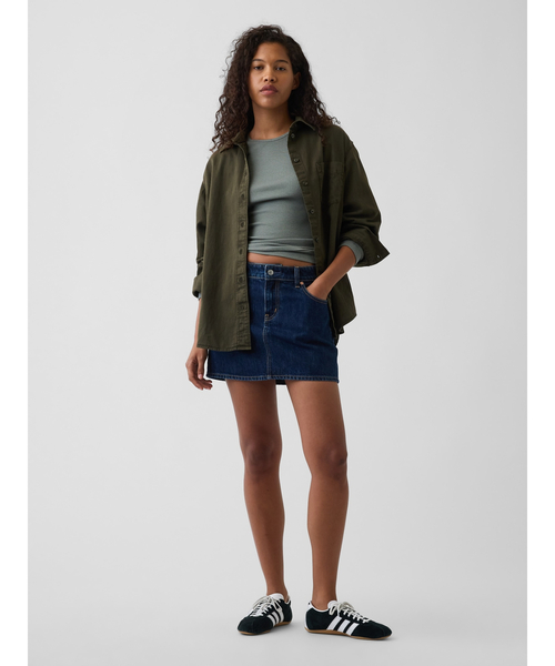 GAP(ギャップ)の「デニム ビッグシャツ(シャツ/ブラウス・レディース・その他・L/M/S/XS)」の2枚目の写真