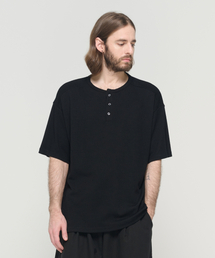 ACS ヘンリーネック 半袖Tシャツ (ブラック)