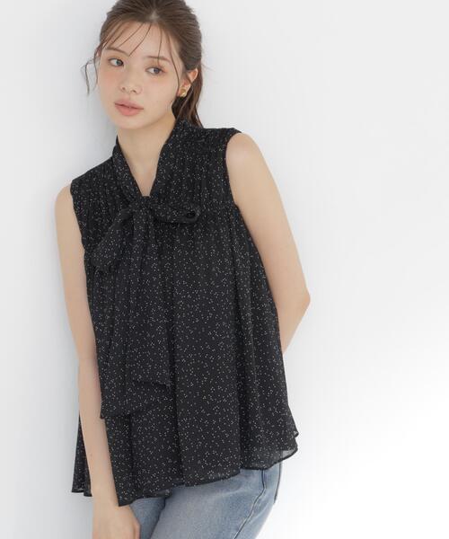 PROPORTION BODY DRESSING（プロポーションボディドレッシング）の「ボウタイシャーリングブラウス / 1216210800（シャツ/ブラウス・レディース・ピンク/ブラック系その他/ホワイト系その他・FREE）」の5枚目の写真