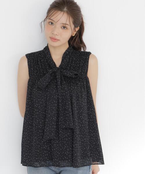 PROPORTION BODY DRESSING（プロポーションボディドレッシング）の「ボウタイシャーリングブラウス / 1216210800（シャツ/ブラウス・レディース・ピンク/ブラック系その他/ホワイト系その他・FREE）」の6枚目の写真