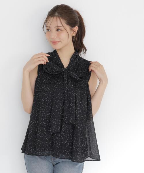 PROPORTION BODY DRESSING（プロポーションボディドレッシング）の「ボウタイシャーリングブラウス / 1216210800（シャツ/ブラウス・レディース・ピンク/ブラック系その他/ホワイト系その他・FREE）」の7枚目の写真