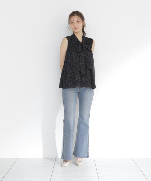 PROPORTION BODY DRESSING（プロポーションボディドレッシング）の「ボウタイシャーリングブラウス / 1216210800（シャツ/ブラウス・レディース・ピンク/ブラック系その他/ホワイト系その他・FREE）」の10枚目の写真