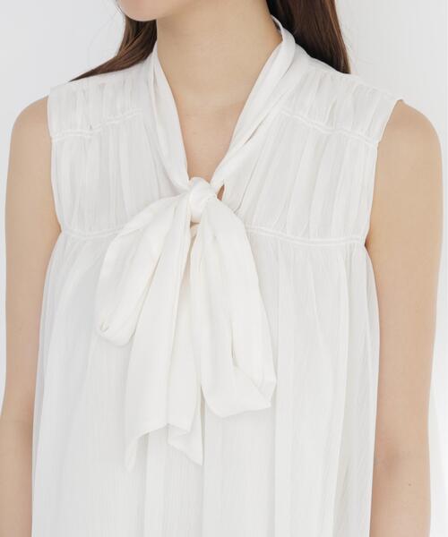 PROPORTION BODY DRESSING(プロポーションボディドレッシング)の「ボウタイシャーリングブラウス / 1216210800(シャツ/ブラウス・レディース・ピンク/ブラック系その他/ホワイト系その他・FREE)」の22枚目の写真