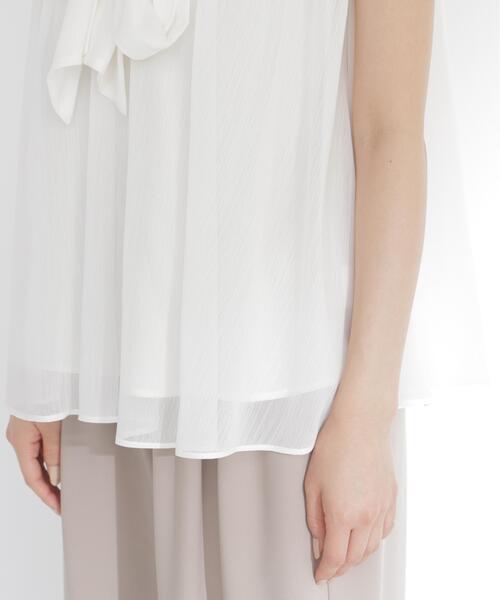 PROPORTION BODY DRESSING(プロポーションボディドレッシング)の「ボウタイシャーリングブラウス / 1216210800(シャツ/ブラウス・レディース・ピンク/ブラック系その他/ホワイト系その他・FREE)」の20枚目の写真