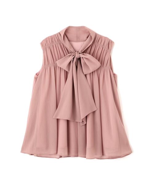 PROPORTION BODY DRESSING(プロポーションボディドレッシング)の「ボウタイシャーリングブラウス / 1216210800(シャツ/ブラウス・レディース・ピンク/ブラック系その他/ホワイト系その他・FREE)」の5枚目の写真