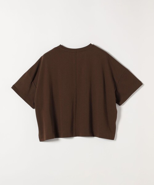 SHIPS any(シップス エニィ)の「SHIPS any:〈手洗い可能〉リバークロス ハーフ スリーブ ワイド TEE(Tシャツ/カットソー・レディース・ブラック/チャコールグレー/ブラウン・ONE SIZE)」の10枚目の写真