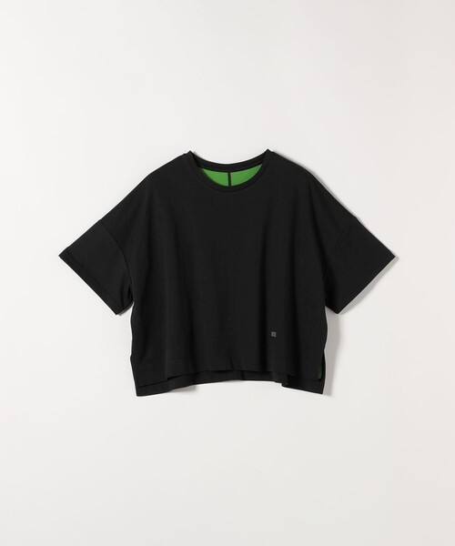 SHIPS any(シップス エニィ)の「SHIPS any:〈手洗い可能〉リバークロス ハーフ スリーブ ワイド TEE(Tシャツ/カットソー・レディース・ブラック/チャコールグレー/ブラウン・ONE SIZE)」の14枚目の写真