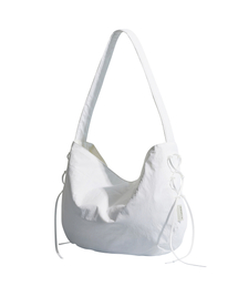 Lace up hobo bag - Off-White