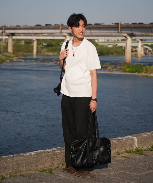DECOROSO（デコローゾ）の「ディマ コットン ヘンリーネック 半袖Tシャツ [アイボリー]（Tシャツ/カットソー・メンズ・その他・LARGE/X-LARGE）」の11枚目の写真