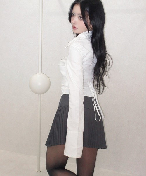 REINE NOIRE(レーヌノワール)の「grace line skirt. / グレースラインスカート(スカート・レディース・グレー・FREE)」の6枚目の写真