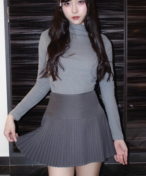 REINE NOIRE(レーヌノワール)の「grace line skirt. / グレースラインスカート(スカート・レディース・グレー・FREE)」の7枚目の写真