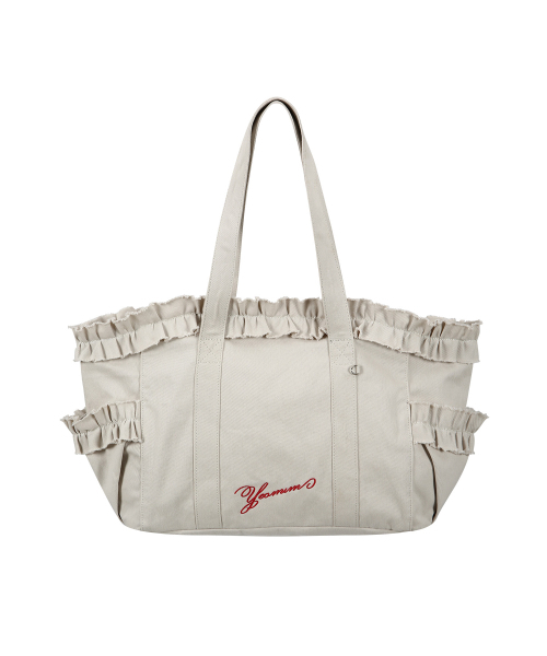 YEOMIMの「camp frill bag (beige)(ショルダーバッグ・レディース・その他・FREE)」の4枚目の写真