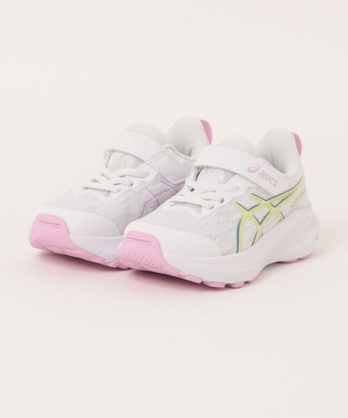 ASICS(アシックス)の「ASICS アシックス GT-1000 14 PS【軽量】(スニーカー・キッズ・ピンク/ホワイト/ブラック×レッド・20.0cm/20.5cm/19.5cm/18.5cm/21.0cm/21.5cm/22.0cm/17.5cm/17.0cm)」の2枚目の写真