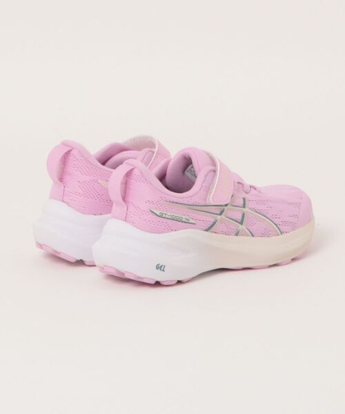 ASICS(アシックス)の「ASICS アシックス GT-1000 14 PS【軽量】(スニーカー・キッズ・ピンク/ホワイト/ブラック×レッド・20.0cm/20.5cm/19.5cm/18.5cm/21.0cm/21.5cm/22.0cm/17.5cm/17.0cm)」の4枚目の写真