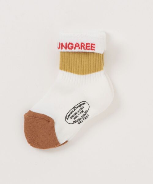 DENIM DUNGAREE(デニムダンガリー)の「Panel Socks(ソックス/靴下・キッズ・オレンジ・M/L/LL/S)」の2枚目の写真