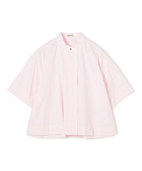 caban(キャバン)の「コットンブロードクロス ハーフスリーブシャツ(シャツ/ブラウス・レディース・ライトピンク/ライトグリーン/ライトブルー/ホワイト・FREE)」の4枚目の写真