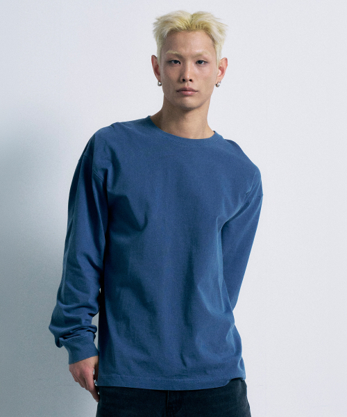 FERNOV(ペルノブ)の「ウォッシュド切り替えロングスリーブネイビー(Tシャツ/カットソー・メンズ・その他・1/2/3)」の1枚目の写真
