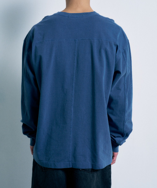 FERNOV(ペルノブ)の「ウォッシュド切り替えロングスリーブネイビー(Tシャツ/カットソー・メンズ・その他・1/2/3)」の9枚目の写真