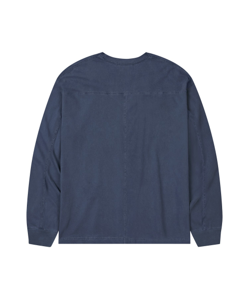 FERNOV(ペルノブ)の「ウォッシュド切り替えロングスリーブネイビー(Tシャツ/カットソー・メンズ・その他・1/2/3)」の4枚目の写真