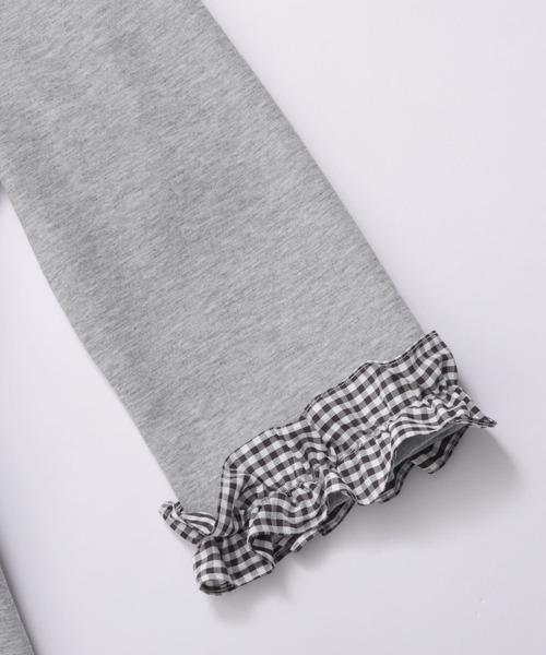 Fit more(フィットモア)の「チェックフリル七分袖トップス(その他トップス・レディース・グレー/ホワイト/ブラック・FREE)」の18枚目の写真
