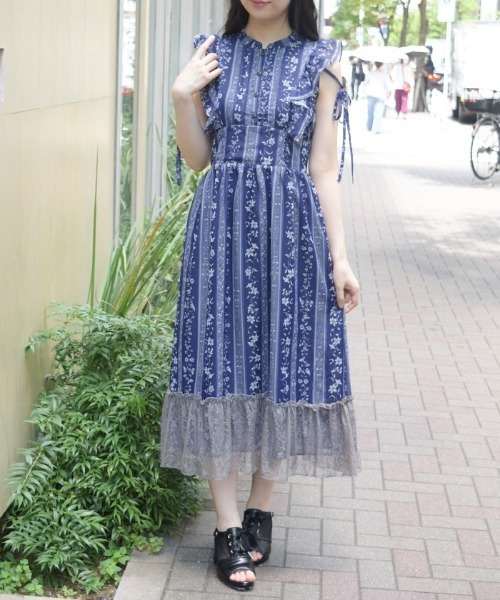 アクシーズファム ストライプ ワンピース ストライプロングワンピース POETIQUE -outlet- 公式オンラインショップ アクシーズファム公式通販サイト