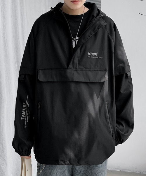 KELVIN（ケルヴァン）の「Convertible Sleeve Anorak コンバーチブルスリーブアノラック（パーカー・メンズ・イエロー/ブラック・MEDIUM/LARGE）」の3枚目の写真