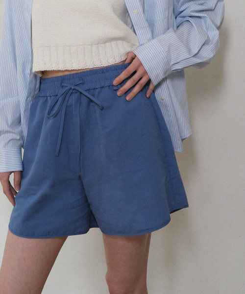 MOUI(モウイ)の「Banding ribbed shorts (BLUE)(その他パンツ・レディース・その他・FREE)」の4枚目の写真