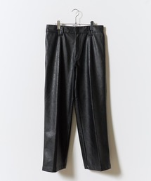 Dickies | Dickies/ディッキーズ FAKE LEATHER LOOSE FIT WORK PANT フェイクレザー ワークパンツ  ブランドロゴ モノトーン アメカジ ストリート 2026年秋冬 秋服(チノパンツ)