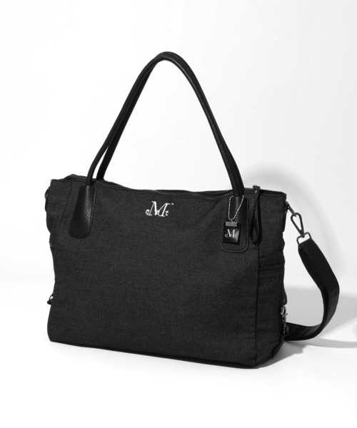MUCENT(ムセント)の「【MUCENT/ムセント】4WAY SIGNATURE LOGO TOTE BAG (Black denim)/4ウェイシグネチャーロゴ トートバッグ(トートバッグ・メンズ・ブラック系・FREE)」の3枚目の写真