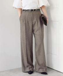 IENA | COUTURE D'ADAM/クチュールドアダム 別注 Shepherd Check Wide PT 26AW-078(スラックス)