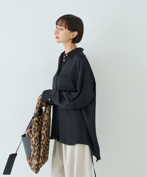 Rouge vif(ルージュヴィフ)の「【CHIMERE/シメール】 キャンバスマルシェバッグ/メガネケース付き(トートバッグ・レディース・ブラウン系その他/アイボリー・フリー)」の8枚目の写真