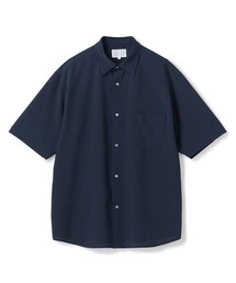 UNION STATION | ドットメッシュレギュラーカラーシャツ〈ストレッチ・マシンウォッシャブル・軽量・接触冷感・通気性〉(シャツ/ブラウス)