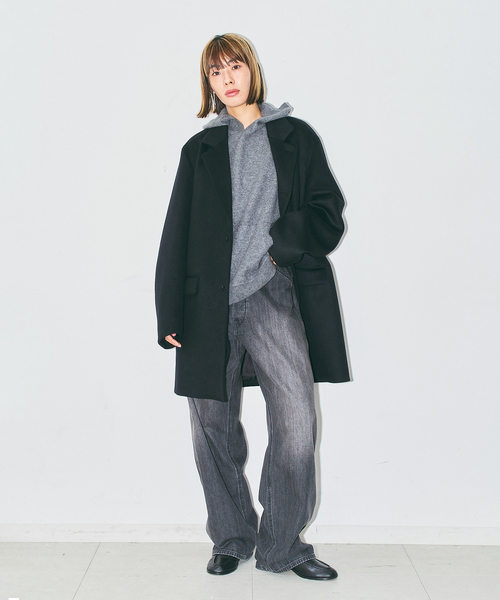CITYSHOP(シティーショップ)の「MIDDLE TAILORED コート(その他アウター・レディース・ブラック/グレー・38/36)」の3枚目の写真