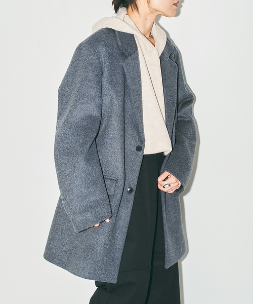 CITYSHOP(シティーショップ)の「MIDDLE TAILORED コート(その他アウター・レディース・ブラック/グレー・38/36)」の4枚目の写真