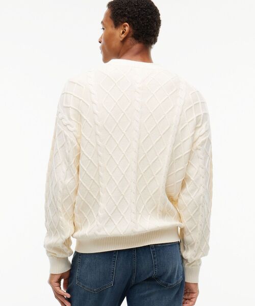 tommy jeans(トミー ジーンズ)の「TJM RLX FLAG CABLE SWEATER EXT(ニット/セーター・メンズ・ネイビー/ホワイト・SMALL/MEDIUM/LARGE)」の10枚目の写真