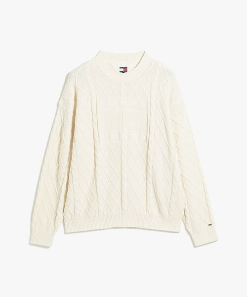 tommy jeans(トミー ジーンズ)の「TJM RLX FLAG CABLE SWEATER EXT(ニット/セーター・メンズ・ネイビー/ホワイト・SMALL/MEDIUM/LARGE)」の13枚目の写真