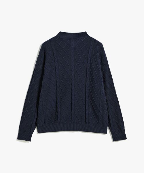 tommy jeans(トミー ジーンズ)の「TJM RLX FLAG CABLE SWEATER EXT(ニット/セーター・メンズ・ネイビー/ホワイト・SMALL/MEDIUM/LARGE)」の14枚目の写真