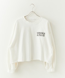 Used Like Print Design Cropped Sweatshirt / ユーズドライク プリントデザイン クロップドスウェット 2026年 夏 夏服