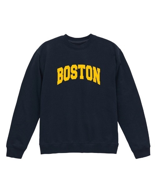 Ol' Basics(オールベーシックス)の「Ol' Basics(オール・ベーシックス) トレーナー スウェット BOSTON ロゴ プリント 裏毛 トップス レディース ユニセックス(スウェット・レディース・ネイビー/スミクロ・S)」の2枚目の写真