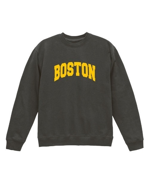 Ol' Basics(オールベーシックス)の「Ol' Basics(オール・ベーシックス) トレーナー スウェット BOSTON ロゴ プリント 裏毛 トップス レディース ユニセックス(スウェット・レディース・ネイビー/スミクロ・S)」の1枚目の写真