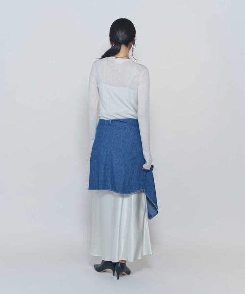 1er Arrondissement（プルミエアロンディスモン）の「水ビスキニーリブクルーネックニット（ニット/セーター・レディース・オフホワイト/ブラック/グレー・FREE）」の10枚目の写真
