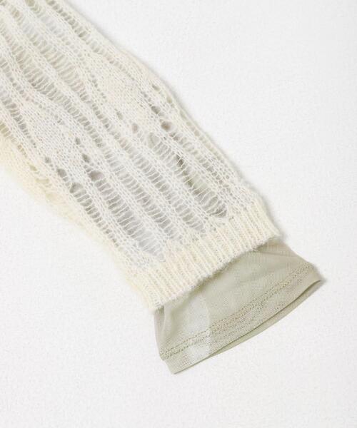 KBF(ケイビーエフ)の「ニットカーディガンSETシアートップス(カーディガン/ボレロ・レディース・ブラウン系その他/ホワイト系その他/グレー系その他・ONE)」の13枚目の写真