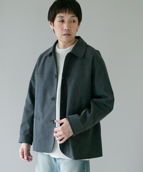 URBAN RESEARCH DOORS(アーバンリサーチドアーズ)の「フェイクスエード カーコートジャケット(その他アウター・メンズ・チャコールグレー/ブラウン・LARGE/MEDIUM)」の18枚目の写真